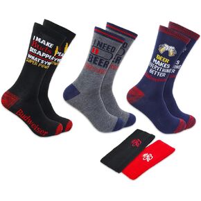 Budweiser Accessories Bundle - 3 Pairs Socks & 2 Headbands | Men's Gifts