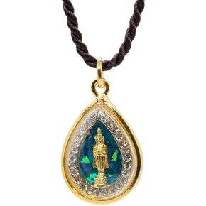 Artschatz Weekday Birthday Buddha Golden Colorful Thai Pendant, Amulet, Necklace, Charm, Sunday, Monday, Tuesday, Wednesday, Thursday, Friday, Saturday