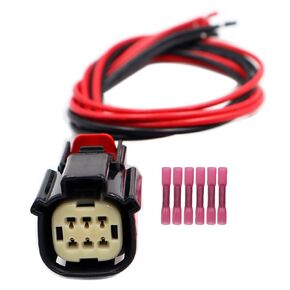 6-PIN Halogen Tail Light Connector Compatible with Ram 1500 2500 3500 2019-2024 Pigtail Plug Wiring Harness 33472-0606