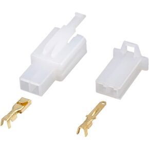X AUTOHAUX 10 Sets 2.8mm 2 Pin Car Electrical Wire Connector Male Female Terminal Housing