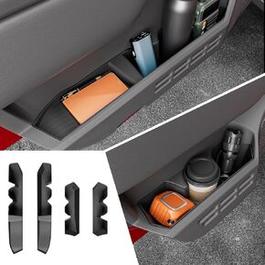 Door Side Storage Tray Compatible with 2024-2025 Toyota Tacoma Car Door Organizer Phone Pocket 4PCS Replacement for 2024-2025 Toyota Tacoma Accessories