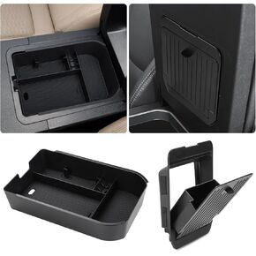 MARCHFA Center Console Organizer and Insert Hidden Storage Box Organizer Compatible for 2025 2024 Toyota Land Cruiser Prado Accessories Armrest Storage Box (Armrest Organizer + Hidden Storage)