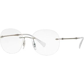 Ray-Ban RX8747 Titanium Oval Prescription Eyeglass Frames