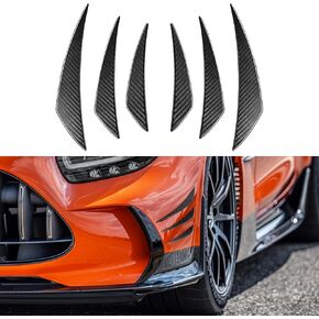 طقم Canards Car 6pcs ، فاصل الشفاه الأمامي ، ملصقات مزخرفة مزخرفة بمضادات التصادم ، إكسسوارات خارجية المفسد مجموعة الديكور لسيارات السيارات (أسود) (أسود)