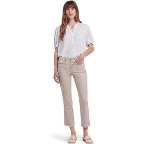 NYDJ Marilyn Marilyn Straight Onkle Geo Tape Jeans in Feather