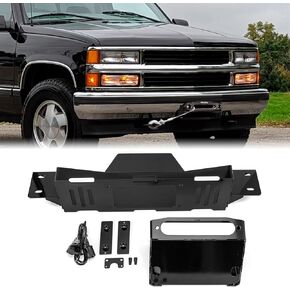 WeiSen Hidden Winch Mounting Plate Winch Mounting Bracket Compatible with Chevy Tahoe 1995-1999, Fit K1500 Suburban 1992-1999, Fit K1500 1988-1999