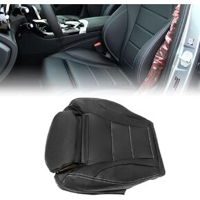 Priprilod Black Leather Driver Side Side Protection Cover متوافق مع Mercedes Benz C300 2015 2016 2017 2018 2019 2020 2021