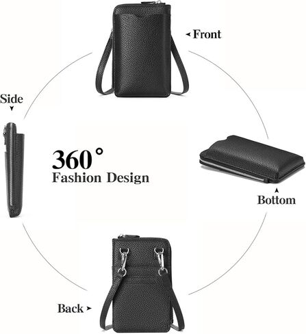 GAEKEAO Small Crossbody Bags for Women Leather Cell Phone Purse Bag Wallet with RFID Blocking Credit Card Slots in Kuwait