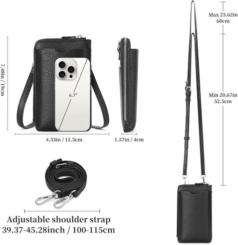 GAEKEAO Small Crossbody Bags for Women Leather Cell Phone Purse Bag Wallet with RFID Blocking Credit Card Slots in Kuwait