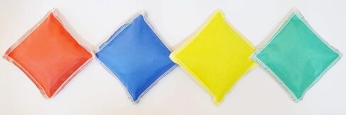 GSI Mini Toy Bean Bags | Used for Physical Education, Outdoor & Hand toss Games, Fun Activities Equipment for Kids | Made of Premium Cotton Fabric with Superior overlock Stitching | Pack of 12 in Kuwait