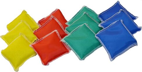 GSI Mini Toy Bean Bags | Used for Physical Education, Outdoor & Hand toss Games, Fun Activities Equipment for Kids | Made of Premium Cotton Fabric with Superior overlock Stitching | Pack of 12 in Kuwait
