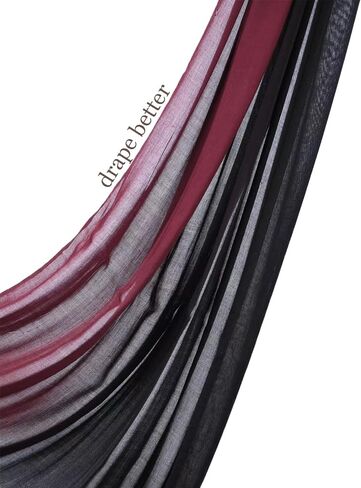 Special Ombre Modal Cotton Hijab Scarf for Women, Graceful Gradient Muslim Head Scarfs in Kuwait