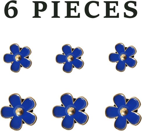 مقاطع تنفيس الهواء - 6 PCS Daisy Flower Car Decoration للتنفيس والتكييف - ديكور إكسسوارات داخلية السيارة المصنوعة يدويًا - سحر وهدايا لطيف للنساء in Kuwait
