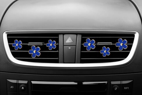 مقاطع تنفيس الهواء - 6 PCS Daisy Flower Car Decoration للتنفيس والتكييف - ديكور إكسسوارات داخلية السيارة المصنوعة يدويًا - سحر وهدايا لطيف للنساء in Kuwait