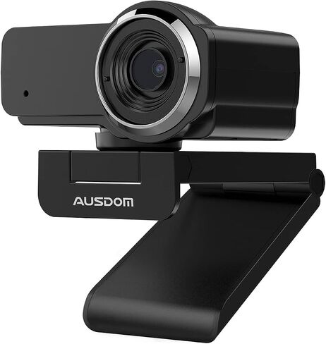 AUSDOM 2K Webcam, Live Streaming Web Camera with Microphone, Desktop or Laptop USB Webcam with 75 Degree View Angle, HD Webcam for Video Calling, Recording, Conferencing, Streaming, Gaming in Kuwait