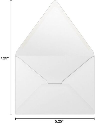 مغلفات دعوة من LUXPaper مقاس A7 | 5 1/4 بوصة × 7 1/4 بوصة | أبيض | 80 رطل. نص | معاد تدويره بنسبة 100% | 50 الكمية in Saudi Arabia