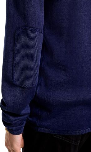 John Varvatos Star USA Men's Long Sleeve Crew Neck in Acid WASH, deep Blue, Medium in Saudi Arabia