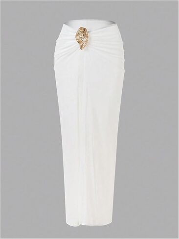 Women's 3 Pieces Bikini Set Tube Tops and Bottoms with Skirts Cover Ups in Saudi Arabia
