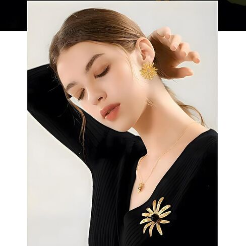 CUFELMU أقراط هندسية ذهبية للنساء أقراط مسمار مبالغ فيها بيان هدايا مجوهرات عصرية للنساء in Kuwait