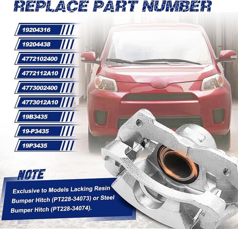 Front Left Disc Brake Caliper Assembly with Bracket Compatible with Pontiac Vibe 2009-2010, Scion xD 2008-2014, Toyota Corolla 2009-2019, Toyota Matrix 2009-2013 in Saudi Arabia