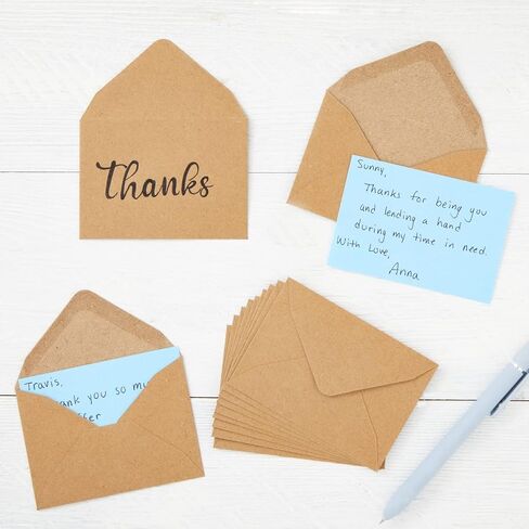 100 Pack Bulk Mini Envelopes for Gift & Small Business Note Cards (White, 4.3 x 3 in) in Saudi Arabia