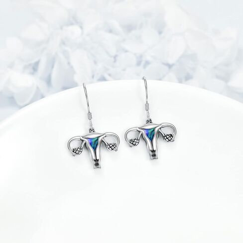 Skeleton Skull Earrings Dangle Sterling Silver Moonstone Goth Earrings Christmas Jewelry for Women in Saudi Arabia