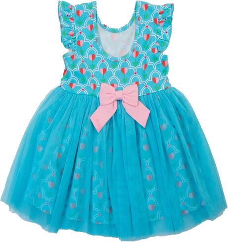 RuffleButts Baby/Toddler Girls Flutter Tulle Twirl Dress in Kuwait