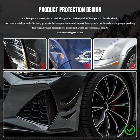 طقم Canards Car 6pcs ، فاصل الشفاه الأمامي ، ملصقات مزخرفة مزخرفة بمضادات التصادم ، إكسسوارات خارجية المفسد مجموعة الديكور لسيارات السيارات (أسود) (أسود) in Kuwait