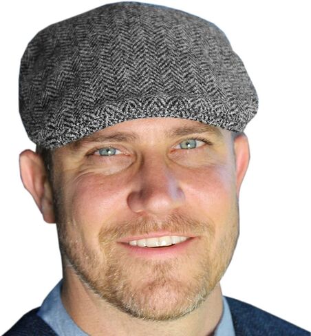 قبعة Ivy Irish Ivy مصنوعة من الصوف الأيرلندي النقي 100%، صُنعت في ايرلندا، رمادي داكن in Kuwait