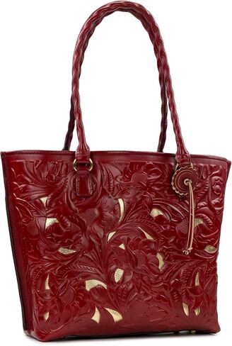 Patricia Nash Adeline Tote - Leather Handbags for Women, Elegant Women's Crossbody Purse and Women's Crossbody Handbags, Dark Purple in Kuwait