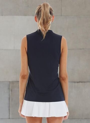 LastFor1 Women's Golf Sleeveless Polo Shirts UPF 50+ V Neck Athletic Tank Tops Outdoor Sports Quick Dry Moisture Wicking in Saudi Arabia