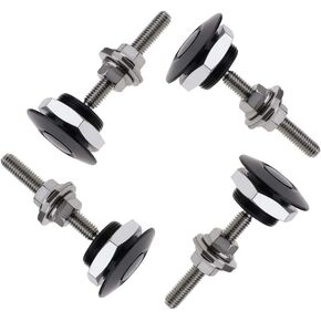 ANJOSHI Car Hood Pin Switch Universal Engine Car Auto Trunk Bonnet Door Pin Switch Adjustable Bonnet Alarm Security Light Hood Screw 2Pcs