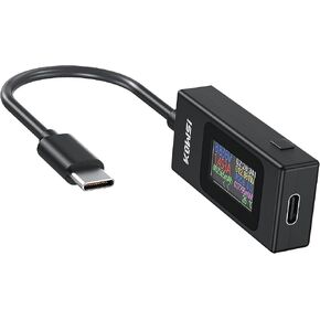 Diymore Type-C Meter Tester Voltage Current Tester Charger Doctor Battery Checker Voltmeter Ammeter Multimeter Tester Mobile Type-C Power Tester Monitor DC LED Display in Kuwait