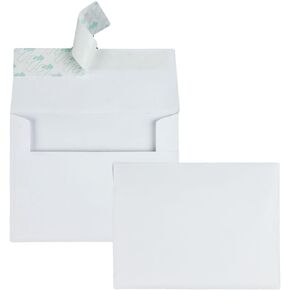 Quality Park A2 Invitation Envelopes with Self Seal Closure, 4-3/8" x 5-3/4", 24lb White, Quarter Fold Sized Envelopes Ideal for Invitations, Photos, Announcements and Greeting Cards, 100/Box (10740)