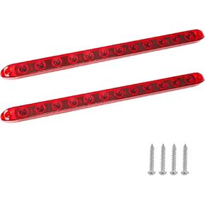 EXERAUO Red Trailer Light Bar, 15inch 11 LED Trailer Rear Light Bar, Park/Brake/Turn/Signal/Marker Waterproof Enclosed Trailer Lights for Utility Trailer Truck Pickup (2 Pack) in Saudi Arabia