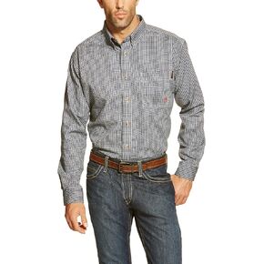 Ariat M Men’s Flame Resistant Button Down Shirt, Blue Multi, Medium in Saudi Arabia