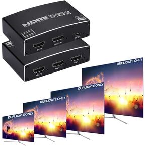 موزع HDMI 1×3، صندوق توزيع HDMI 1 في 3 مخرج يدعم الصوت والفيديو ثلاثي الابعاد و4K × 2K متوافق مع تلفزيون HD وSTB وDVD وPS3 وجهاز العرض وما الى ذلك in Kuwait