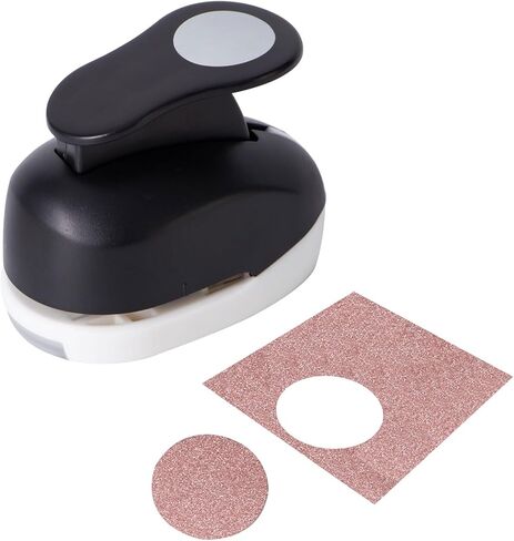 WERADNISH 1 بوصة دائرة لكمة 2PCS، رافعة عمل ثقب لكمة دائرة، دائرة ثقب اللكمات للحرف الورقية سكرابوكينغ بطاقات المعايدة الفنية، الوردي in Kuwait