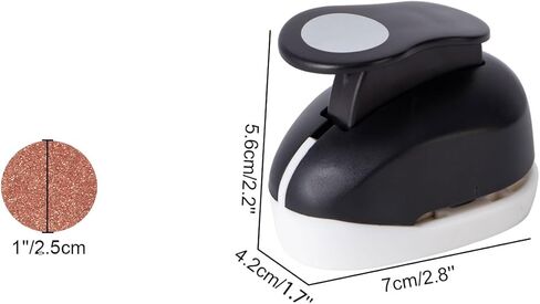 WERADNISH 1 بوصة دائرة لكمة 2PCS، رافعة عمل ثقب لكمة دائرة، دائرة ثقب اللكمات للحرف الورقية سكرابوكينغ بطاقات المعايدة الفنية، الوردي in Kuwait