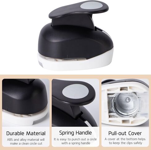 WERADNISH 1 بوصة دائرة لكمة 2PCS، رافعة عمل ثقب لكمة دائرة، دائرة ثقب اللكمات للحرف الورقية سكرابوكينغ بطاقات المعايدة الفنية، الوردي in Kuwait