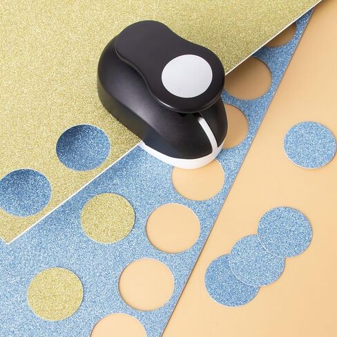 WERADNISH 1 بوصة دائرة لكمة 2PCS، رافعة عمل ثقب لكمة دائرة، دائرة ثقب اللكمات للحرف الورقية سكرابوكينغ بطاقات المعايدة الفنية، الوردي in Kuwait