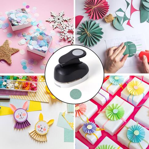 WERADNISH 1 بوصة دائرة لكمة 2PCS، رافعة عمل ثقب لكمة دائرة، دائرة ثقب اللكمات للحرف الورقية سكرابوكينغ بطاقات المعايدة الفنية، الوردي in Kuwait