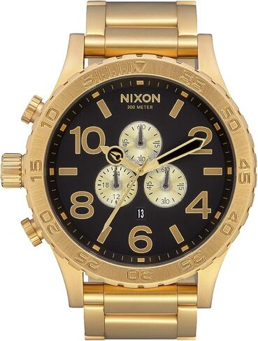 NIXON 51-30 Chrono A083 - All Gold/Black - 300m Water Resistant Men's Analog Fashion Watch (51mm Watch Face, 25mm Stainless Steel Band) in Saudi Arabia