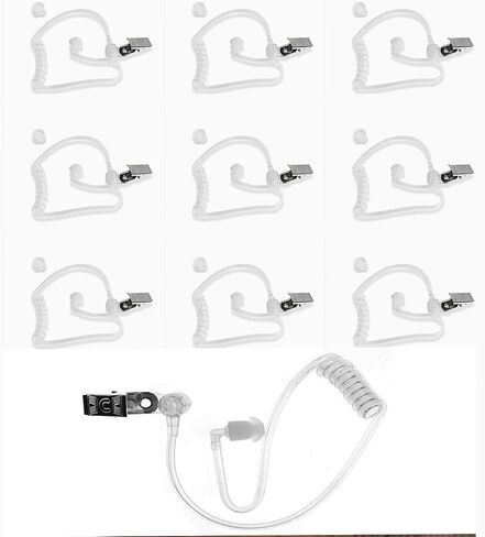 Degpum Secret Spy Earpiece Headphones, Spy Earpiece, Secret Service Earpiece, FBI CIA Secret Service Security Guard Ear Piece Costume Accessory for Kids, Intercom Headset Air Duct Accessories in Saudi Arabia