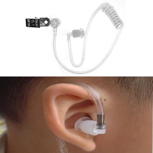 Degpum Secret Spy Earpiece Headphones, Spy Earpiece, Secret Service Earpiece, FBI CIA Secret Service Security Guard Ear Piece Costume Accessory for Kids, Intercom Headset Air Duct Accessories in Saudi Arabia
