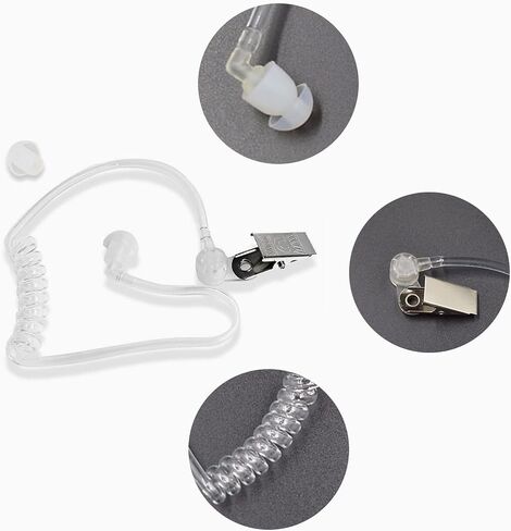Degpum Secret Spy Earpiece Headphones, Spy Earpiece, Secret Service Earpiece, FBI CIA Secret Service Security Guard Ear Piece Costume Accessory for Kids, Intercom Headset Air Duct Accessories in Saudi Arabia