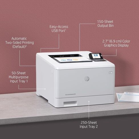 HP Laserjet Enterprise M455dn Desktop Laser Printer - Color 12" x 16.3" x 18.6" in Saudi Arabia