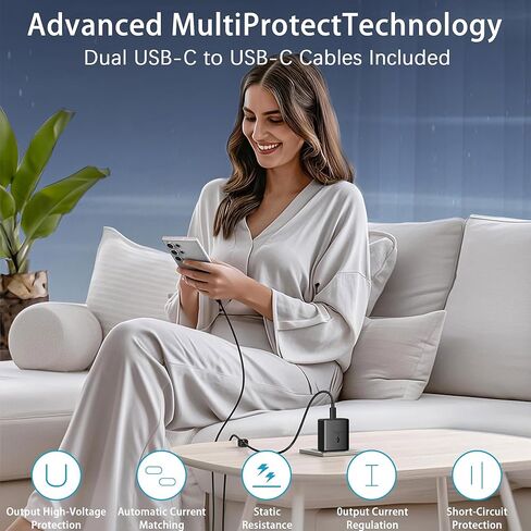 [2 كابل] شاحن سامسونج USB-C فائق السرعة 45 وات من النوع C شاحن هاتف أندرويد جداري لهاتف سامسونج جالاكسي s23 شحن سريع للغاية S23/S22/S22 Ultra/Z Fold 5، Z Flip 5/Note 10/20/Galaxy Tab S8+/S7+ كابل 6 قدم in Kuwait