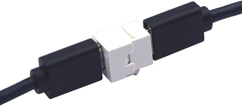 VCE 6 حزم HDMI أنثى مفتاح القرن، مقبس HDMI حجر مفتاح إدخال 4K الذهب مطلي HDMI موصل أنثى إلى أنثى للوحة الحائط - أبيض in Kuwait