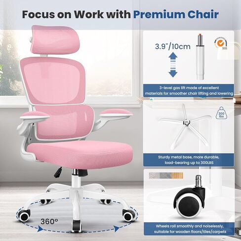 عجلات كرسي مكتب ناعمة مع فرامل - مجموعة عجلات كرسي مقاس 2 بوصة مكونة من 5 قطع، استبدال عجلة كرسي عالي التحمل يدعم 660 رطل، مناسبة للأرضيات الصلبة والسجاد in Kuwait